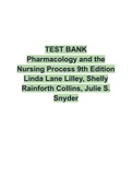 TEST BANK Pharmacology and the Nursing Process 9th Edition Linda Lane Lilley, Shelly Rainforth Collins, Julie S. Snyder