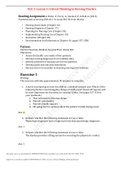 NUR 321 VCE # 1 Lesson 3- Critical Thinking in Nursing Practice | Patient: Patricia Newman, Medical-Surgical Floor, Room 406 (100% Guaranteed Pass)