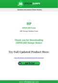 Valid [2021 New] HP HPE0-J68 Exam Dumps