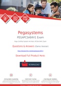 Valid [2021 New] Pegasystems PEGAPCSA84V1 Exam Dumps