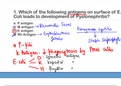 Exam (elaborations) Microbiology quick revision 