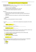 VCE Assignment #3-Lesson 12: Oxygenation ( Patients: • Jacquline Catanazaro, Medical-Surgical Floor, Room 402 • Patricia Newman, Medical-Surgical Floor, Room 406)