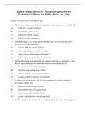 Test Bank | Applied Pathophysiology_A Conceptual Approach to the Mechanisms of Disease_3rd Edition Braun