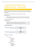 Summary SLM10306 Land degradation and Remediation