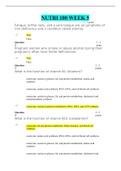 NUTRI 100 Week 5 Quiz: Vitamins and Minerals/ NUTRI100 Week 5 Test Questions and Answers Graded A.