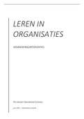 Colleges en artikelen Leren in Organisaties - Veranderingsinterventies