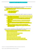 Capstone Leadership Questions|Post capstone leadership|ATI Capstone Leadership|Capstone Leadership Community|CAPSTONE : LEADERSHIP|RN ATI Capstone Leadership and Community Health Focused Review|ATI Comprehensive Final|ATI RN COMPREHENSIVE EXIT EXAM|ATI Pr