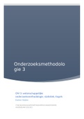 Onderzoeksmethodologie 3: wetenschappelijke onderzoeksmethodologie