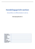 Beroepsopdracht 5 Differentiëren. Een 8! Schrijfvaardigheid