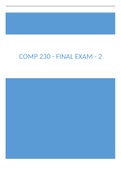 COMP 230 - Final Exam - 2