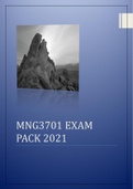 MNG3701 EXAM STUDY PACK 2021