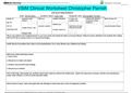 VSIM Clinical Worksheet Christopher Parrish