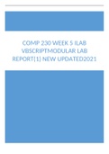 COMP 230 WEEK 5 ILAB VBSCRIPTMODULAR LAB REPORT(1) NEW UPDATED 2021.docx