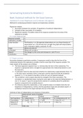 Samenvatting SPO - Statistische modellen 2 (Nederlands, boek: Statistiek in de praktijk)