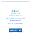 Real Alibaba ACP-Sec1 Dumps [2021] Real ACP-Sec1 Exam Questions For Preparation