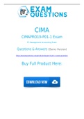 Latest CIMAPRO19-P01-1 PDF and dumps Download CIMAPRO19-P01-1 Exam Questions and Answers (2021)