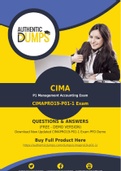 CIMA CIMAPRO19-P01-1 Dumps - Accurate CIMAPRO19-P01-1 Exam Questions - 100% Passing Guarantee