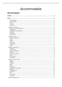 Samenvatting Transport & Accommodatie, 1TRM, semester 1