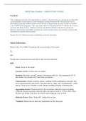 SOAP Note Format  CHEST PAIN -SOAP Note Format for a patient with CHEST PAIN