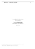 ACC 599 Graduate Accounting Capstone Professor David Humphreys