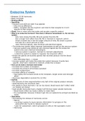 NURSING MISC-Endocrine Lecture Notes