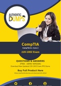 CompTIA 220-1002 Dumps - Accurate 220-1002 Exam Questions - 100% Passing Guarantee