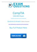 CAS-003 Dumps CAS-003 Exam Dumps CAS-003 VCE CAS-003 PDF Exam Questions (2021)