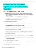 BCH2333Chapter 5: Nucleic Acids, Gene Expression, and Recombinant DNA Technology