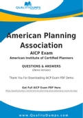 American Planning Association AICP Dumps - Prepare Yourself For AICP Exam