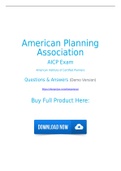 New American Planning Association AICP Dumps (2021) Real AICP Exam Questions For Preparation