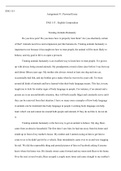 Personal  Essay  Draft.docx  ENG 115  Assignment #1: Personal Essay  ENG 115 - English Composition   Treating Animals Humanely  Do you have pets? Do you know how to properly treat them? Are you absolutely certain of that? Animals need love and compassion 