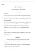 Module  3  Project  Jury  Duty.docx  PSY1012  Module 3 Project: Jury Duty Rasmussen University  G148/PSY1012 Section 07 General Psychology  Jurys thoughts  Non-guilty  Juror 1: Kayla states, €œWhere is the forensic evidence? There are no fingerprints, no 