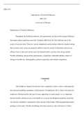 team  assignment  .docx    MHA/543  Implications of External Influences  MHA/543  University of Phoenix  Implications of External Influences  Throughout the healthcare industry, all organizations are faced with external influences that impact talent acqui