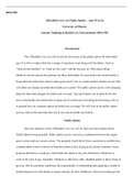 Public  Option      Week  5  Team  Assignment    Final .docx  MHA/505  Affordable Care Act Public Option €“ Ages 55 to 64  University of Phoenix  Systems Thinking in Health Care Environments MHA/505  Introduction  The Affordable Care Act (ACA) and the dis