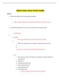 NR224 FINAL EXAM STUDY GUIDE / NR 224 FINAL EXAM STUDY GUIDE: 100% CORRECT,CHAMBERLAIN COLLEGE OF NURSING