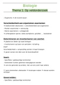 Biologie Thema 1 Op veldonderzoek