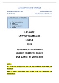 LPL4802 ASSIGNMENT 2 MEMO 2021 SUPER SEMESTER UNISA