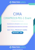 CIMA CIMAPRO19-P01-1 Dumps - The Best Way To Succeed in Your CIMAPRO19-P01-1 Exam