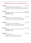 HRMG 4202 Final Exam Week 6 - Question and Answers (VERIFIED)