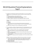 Exam (elaborations) MED SURG 2210 _ NCLEXTEST7WITHEXPLANATIONS 