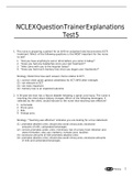 Exam (elaborations) MED SURG 2210 _ NCLEX TEST5 WITH EXPLANATIONS 