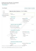 NUR 305L Shadow Health Cardiovascular Tina Jones Assessment GRADED A