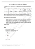 CHEMISTRY 2020 Experiment 4: Kinetics of Nucleophilic Substitutions