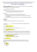 Exam (elaborations) NURS 321 (NURS 321) NUR 321 VCE #3 Lesson 12- Oxygenation