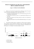 CHAPTER 07 CONTROL OF GENE EXPRESSION MOLECULAR BIOLOGY OF THE CELL, SIXTH EDITION BRUCE ALBERTS TEST BANK QUESTIONS WITH ANSWER KEY