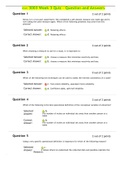 PSYC 3003 Week 3 Quiz - Question and Answers (LATEST)