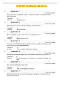 NURS 6551 Final Exam 1 with CORRECT ANSWERS