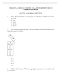 CHAPTER 10 MEMBRANE STRUCTURE MOLECULAR BIOLOGY OF THE CELL, SIXTH EDITION BRUCE ALBERTS TEST BANK QUESTIONS WITH ANSWER KEY