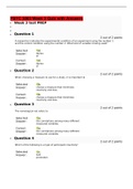 PSYC 3003 Week 5 Quiz