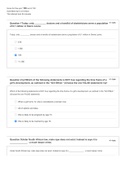 HSC 4624-Exam 1 , Exam 2 , Exam 3. Questions and Answers